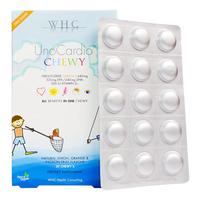 WHC 比利时WHC小超人儿童宝宝高纯鱼油Omega3 DHA呵护眼脑橙味无腥可咀嚼30片