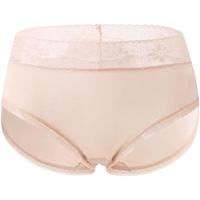 金三塔金三塔女式内裤100%桑蚕丝真丝高腰三角内裤NZF9A209 大红 1条 2XL