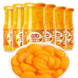 欢乐家 橘子罐头256g*6瓶 桔子果肉糖水果罐头桔片爽