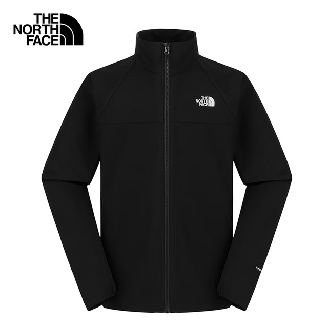 THE NORTH FACE 北面 软壳衣男25春季户外运动舒适防风上衣休闲夹克外套8AUP 4H0/黑色 M 170/92A
