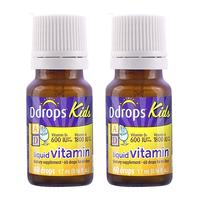 Ddrops 婴幼儿童维生素D3滴剂 儿童AD滴剂 1.7ml*2瓶