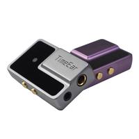 TIMEEAR TEU8便携手机有线解码耳放小尾巴ES9028Q2M高性能音频解码双ESS9603耳放芯片3.5 4.4双端口输出 迷雾灰-赠飞凡收纳袋（type c线）