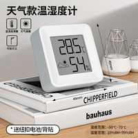 能工 绿林温度计家用室内婴儿房高精准度电子数显温湿度计壁挂式温度表