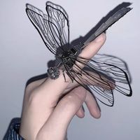 二次熊 ANIME BEAR手指蜻蜓金属模型拼图手工益智组装拼接3D立体玩具 3D蜻蜓拼图