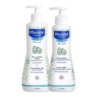 Mustela 妙思乐 洗护套装(洗发沐浴二合一500ml+贝贝润肤乳300ml )