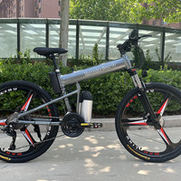 SMVP 梅赛德斯自行车电动助力山地折叠27/30变速男女款 顶配白30速铝合金10A纯电35 26.英寸x17英寸 其他 26.寸