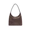 高德雅（高雅德 Goyard） HOBO  Y字老花子母包 皮革手柄 单肩腋下包 女款    黑色老花