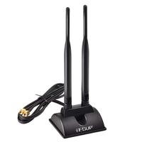 EDUP 翼联 无线网卡延长天线WIFI双频2.4G/5G天线 路由器PCIE网卡SMA高增益延长天线6DB 2头延长天线（1.2米）