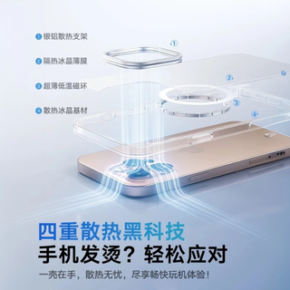  TORRAS/图拉斯 散热磁吸 手机壳  透明 PC
