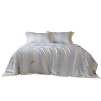 铭都家居MIDO HOUSE铭都60S兰精天丝夏凉被四件套床笠 蓝1.8m床笠 JDear京东 【京东】辛德瑞拉蓝 60S天丝