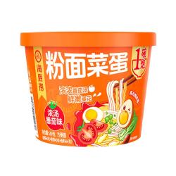海底捞 粉面菜蛋 浓汤番茄味169g 鸡蛋+粉丝+方便面三合一 泡面夜宵免煮