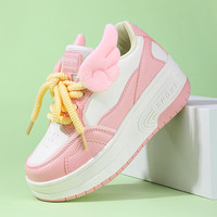 SEMBOSK暴走鞋儿童休闲鞋女童鞋四轮爆走鞋隐形溜冰鞋儿童运动鞋 020粉色 38码