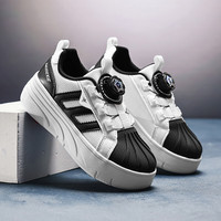 SEMBOSK暴走鞋儿童休闲鞋女童鞋四轮爆走鞋隐形溜冰鞋儿童运动鞋 398白色 32码