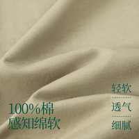安之伴【巨好睡】睡衣女夏季凉感纯棉简约字母印花基本款宽松女士睡裙 冬季梨 L