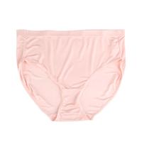 金三塔女士内裤100%桑蚕丝速干亲肤中腰三角真丝内裤女 粉红 1条 XL