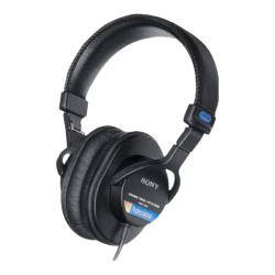 索尼 MDR-7506 耳罩式头戴式降噪有线耳机 黑色