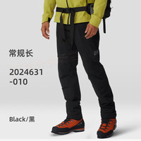 Mountain Hardwear山浩软壳长裤男户外防风运动裤MHW Chockstone Alpine 黑色常规款2024631-010 XXL 身高190