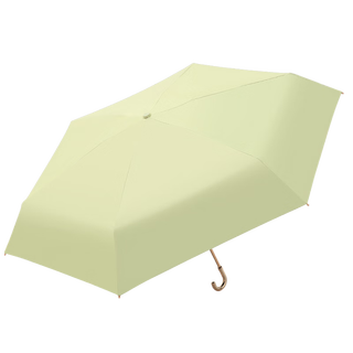 天堂 防晒晴雨伞五折 弯柄太阳伞黑胶防晒伞晴雨两用 明媚绿