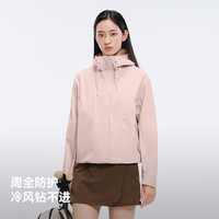 伯希和（Pelliot）【归野】冲锋衣男女外套25款Teflon三防透湿防风户外徒步登山夹克 【女款】漫暮黑 三防科技面料 L