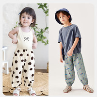 迷你巴拉巴拉背心连体衣男女童宝宝亲肤透气外出哈衣爬服【纯棉】 咖黄色调00353-231225108204 110cm 4-5岁