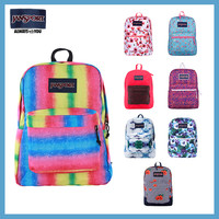 JANSPORT 印花集合女书包男高中双肩背包轻便户外通勤电脑包