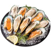 鲜京采 新西兰熟冻半壳青口贝2斤（40-45只）年夜饭