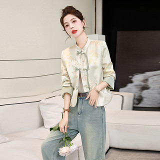 新中式国风外套女盘扣2025春季新款女装春秋洋气百搭唐装汉服上衣