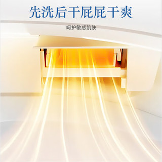 舜洁 智能马桶盖全自动即热式家用洁身器智能坐便盖清洗烘干座圈加热 【暖风款全功能+烘干】WG6021Z