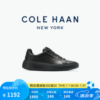 COLE HAAN 歌涵 colehaan歌涵 男鞋休闲鞋 25春季新款真皮板鞋休闲鞋男C36412 黑色C36412 40.5