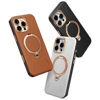 图拉斯（TORRAS）Q3Soft支点壳【轻奢皮革|相机按键全包】适用苹果16pro手机壳iphone16pro磁吸支架壳 灰