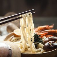 陈克明 早餐速食乌冬面 非油炸方便湿面 乌冬面北海道袋装200g*4包 不搭配酱包