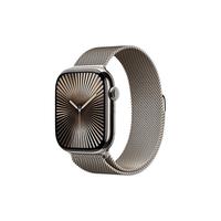 Apple 苹果 Watch Series 10 智能手表 GPS+蜂窝网络款 46mm 钛金属原色 金属原色米兰尼斯表带 S/M