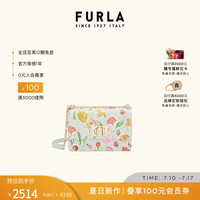 FURLA 芙拉 [春夏新品]1927牛皮花卉印花迷你女士单肩斜挎包