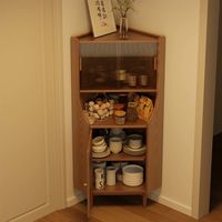 尚馨阁 实木角柜 转角墙角置物架 客厅角落三角形落地酒柜