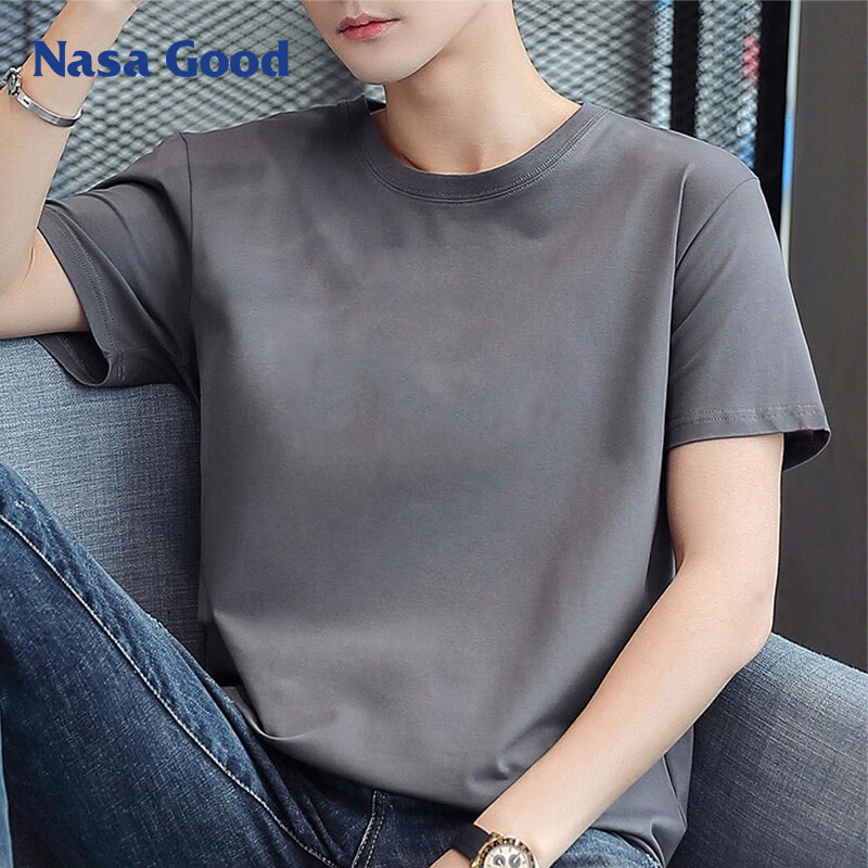 NASA GOOD 纯棉圆领宽松 男士T恤