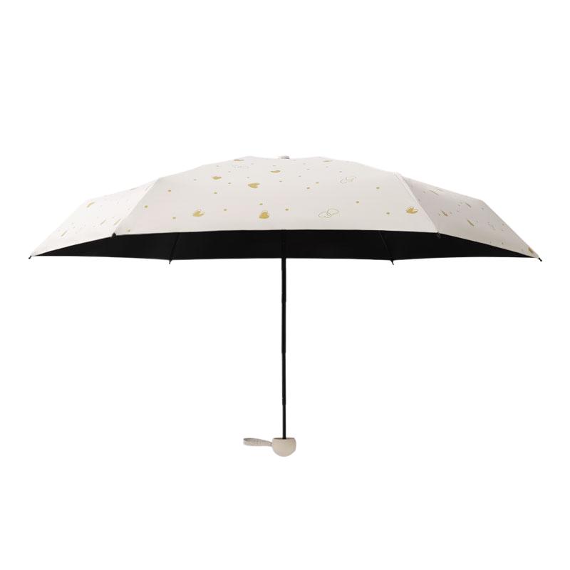 明佳匠便携雨伞迷你小巧口袋五折伞学生胶囊伞晴雨两用女遮阳胶囊太阳伞  8骨 五折加固黑胶伞+胶囊盒