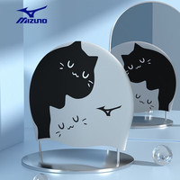 美津浓（MIZUNO） 泳镜男女款高清防雾时尚游泳镜泳帽套装泳镜近视游泳装备