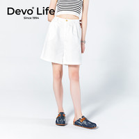 Devo/的的的的的沃 Devo Life       软木拖鞋包头半包半拖套脚时尚韩版外穿潮女鞋22009 蓝色牛仔布/棕色牛皮 40
