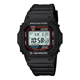 CASIO 小红圈 G-SHOCK经典系列 43.2毫米太阳能电波腕表 GW-M5610U-1
