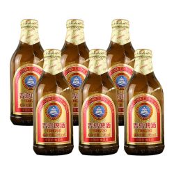 青岛啤酒 小棕金 经典啤酒 296ml*6瓶