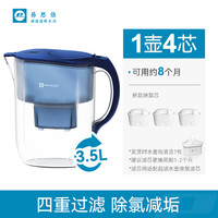 espares 易思倍净水壶家用自来水厨房净水器活性炭过滤水壶