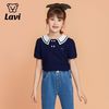 Lavi 马骑顿旗下LAVI童装女童POLO衫女孩休闲衬衫短袖T恤女大童装百搭t