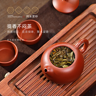 百年利永 纯手工紫砂茶壶宜兴原矿家用泡茶壶茶具套装朱泥西施壶