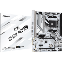 华擎 B550M Pro SE AMD主板 白色主板 5600 5600G 5700G板U套装