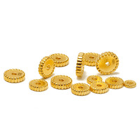 权大福 QUANDAFU 黄金999足金古法实心垫片 8mm 1.41g