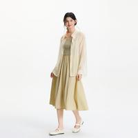 【特卖】春夏松弛感衬衫吊带裙两件套简约气质莱赛尔连衣裙女