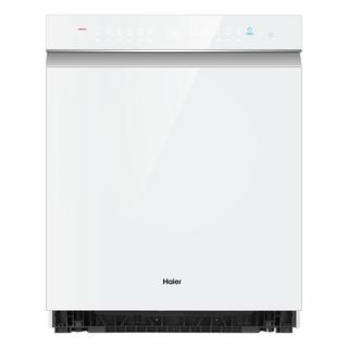 海尔（Haier）W5000S白洗碗机嵌入式大晶彩15套新一级水效S级消毒智能开门速干家用洗消存一体变频 冰雪白W5000S+金属门板