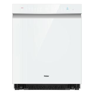 海尔（Haier）W5000S白洗碗机嵌入式大晶彩15套新一级水效S级消毒智能开门速干家用洗消存一体变频 冰雪白W5000S+金属门板
