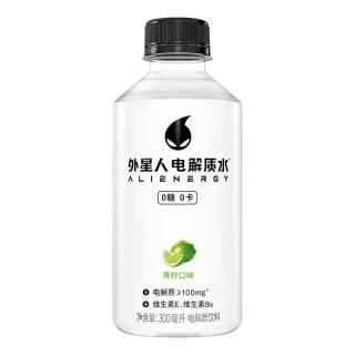 88VIP：alienergy 外星人电解质水小瓶装青柠味300ml*6瓶无糖饮料0糖0卡运动健身