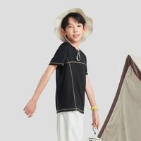 XTEP【户外系列】儿童透气吸湿速干春夏季舒适轻盈短袖针织衫特步童装